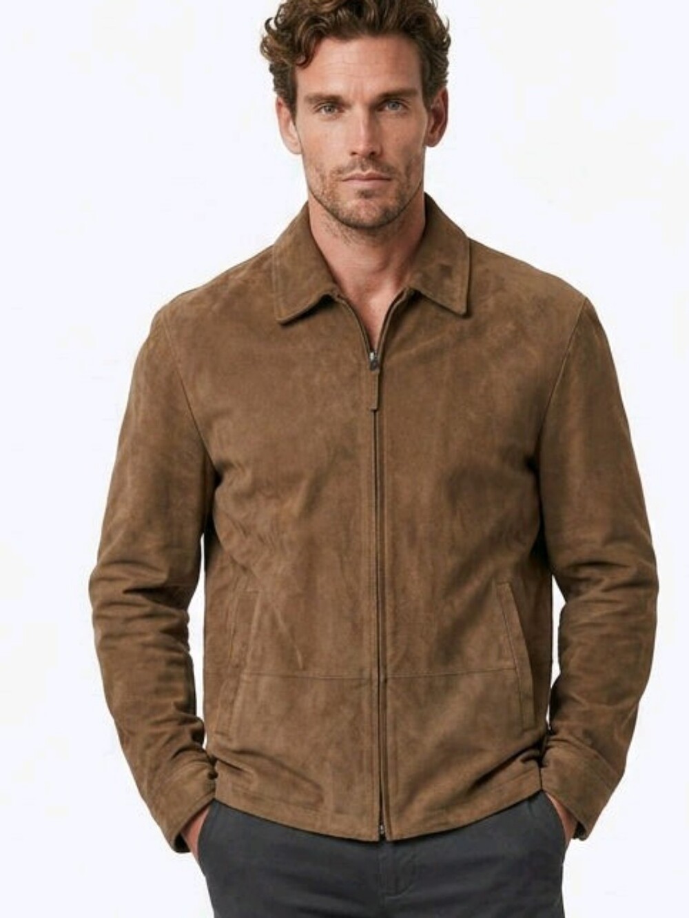 Banana Republic Suede Leather Jacket S